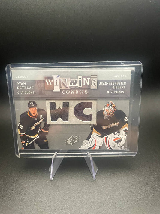2009-10 SPx Winning Combos Jean-Sebastien Giguere/Ryan Getzlaf Anaheim Ducks