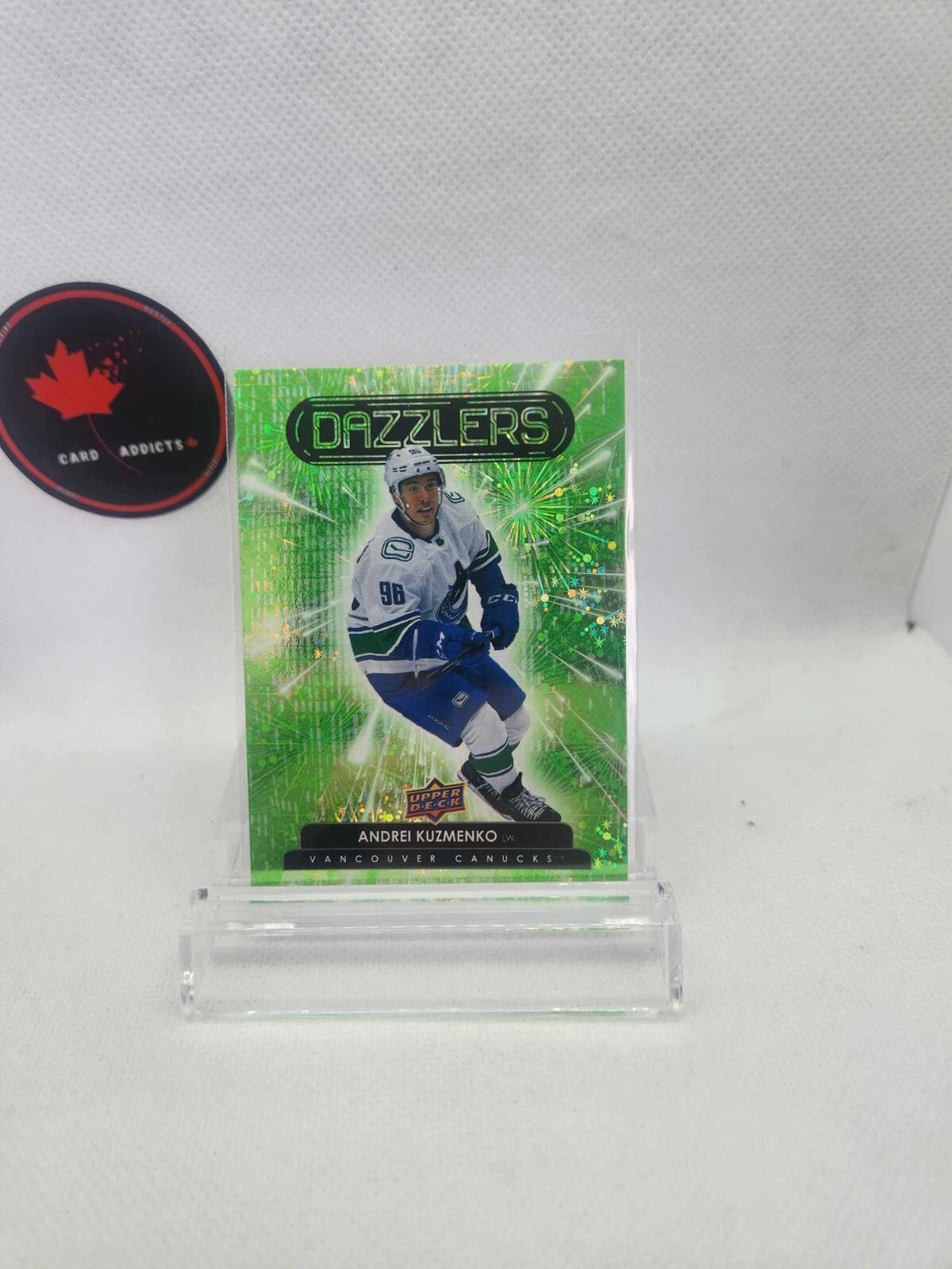 2022-23 Upper Deck Series 2 Green Rookie Dazzlers Andrei Kuzmenko 2 Available