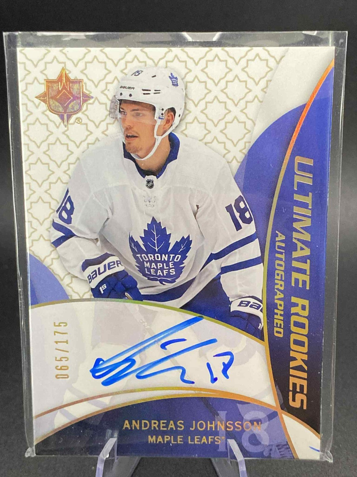 Andreas Johnsson 2018-19 Ultimate 08-09 Retro Rookies Auto #RRAAJ 63/175