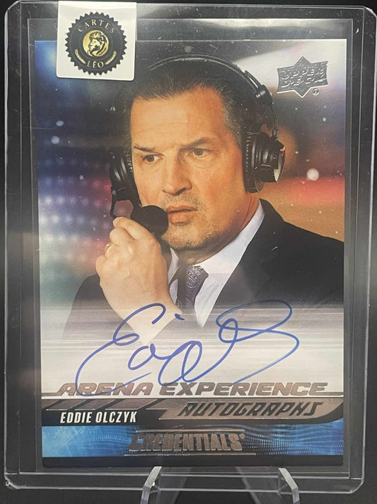 2024 UPPER DECK CREDENTIALS #AE-EO EDDIE OLCZYK ARENA EXPERIENCE AUTO