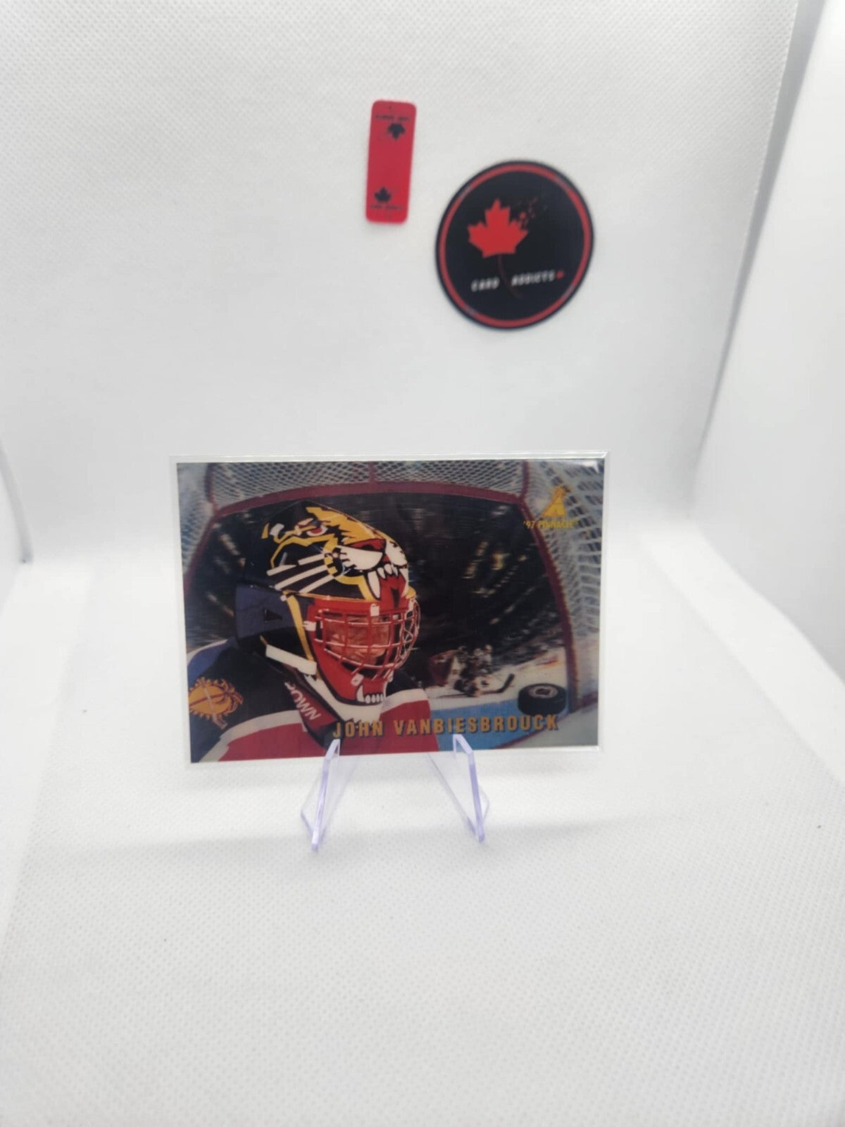 1996-1997 McDonald's PINNACLE 3 D # 35 John Vanbiesbrouck Florida Panthers.