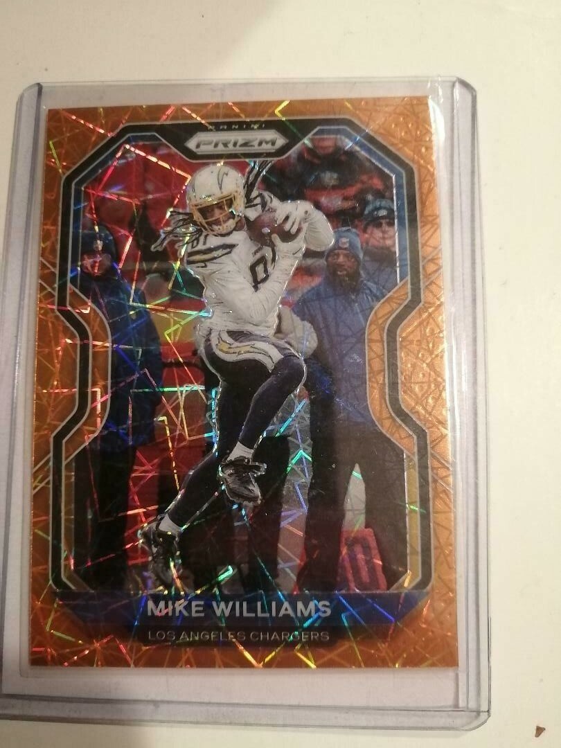 ]2020 PANINI PRIZM MIKE WILLIAMS WR CHARGERS #140 ORANGE LAZER PRIZM SP HOT!