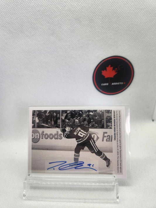 JARED McCANN ROOKIE AUTO 2015-16 UD PORTFOLIO ROOKIE PHENOM WIRE PHOTOS SP #309