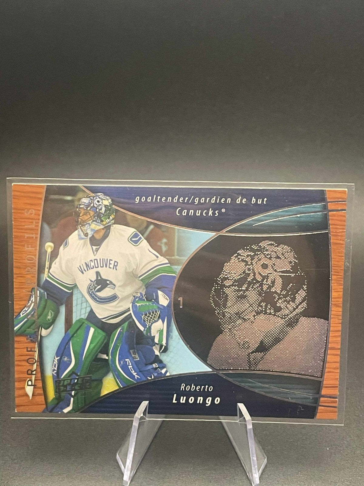 Roberto Luongo Vancouver Canucks Profiles UD Mcdonald 2008-09
