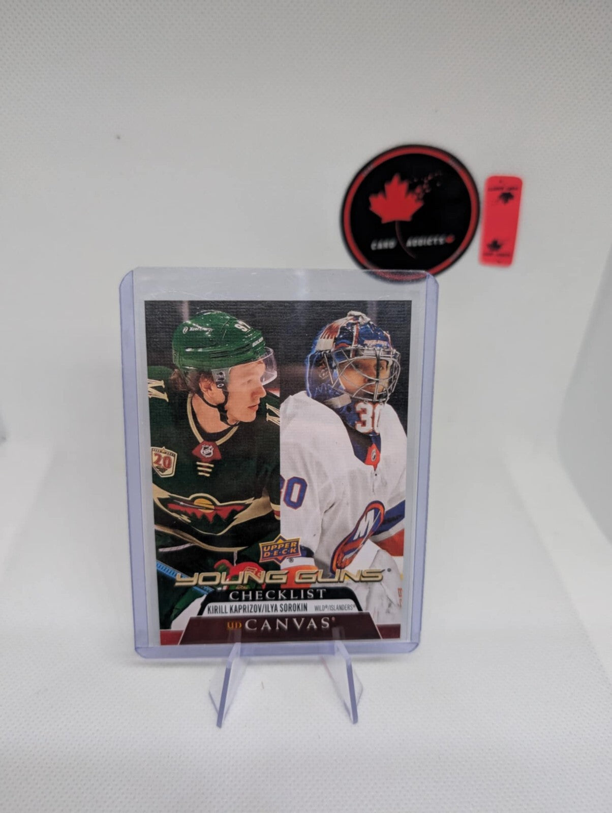 2020-21 UD Series 2 Kirill Kaprizov / Ilya Sorokin Young Guns Checklist C240