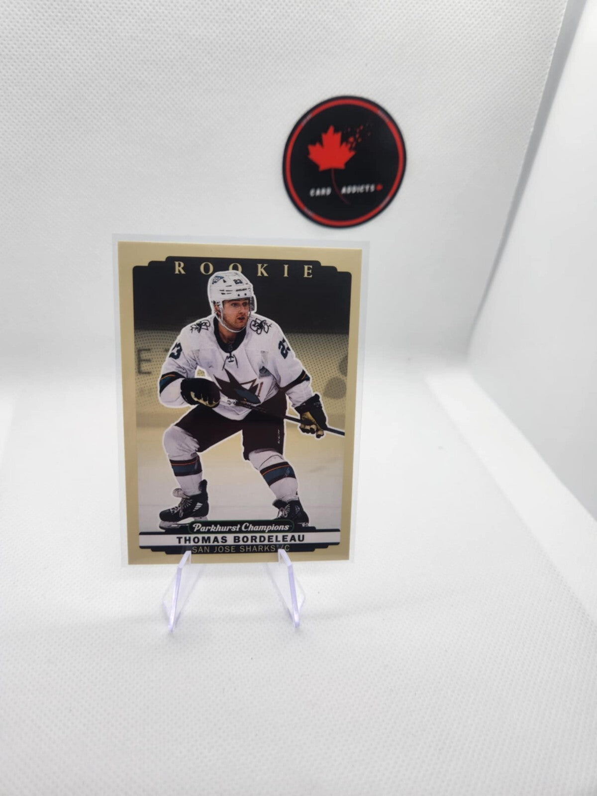 2022-23 Upper Deck Parkhurst Champions #274 Thomas Bordeleau San Jose Sharks RC