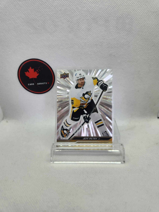 2023 JEFF PETRY Outburst Silver - UD #142 Pittsburgh Penguins
