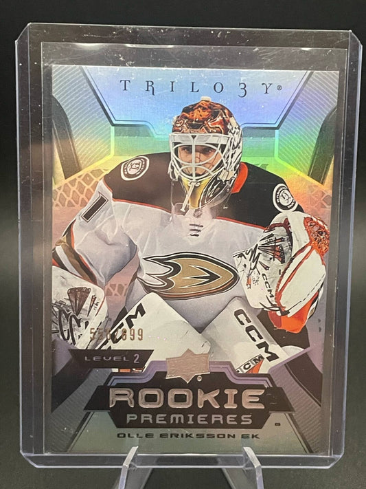 Olle Eriksson Ek Rookie Premieres Level 2 #153 /699 2023-24 Upper Deck Trilogy