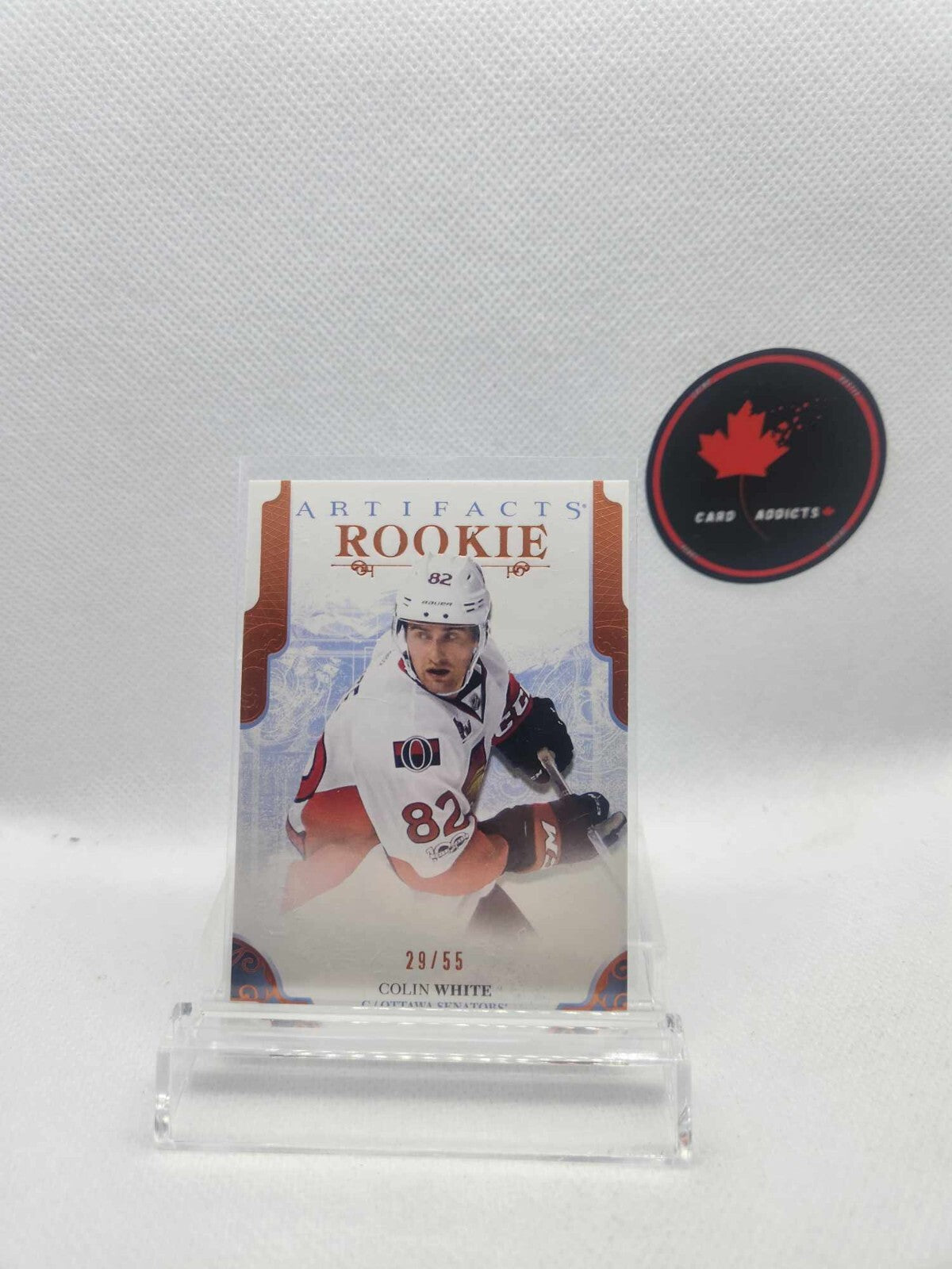 2017-18 Upper Deck Artifacts Rookies Orange /55 Colin White #174 Rookie RC