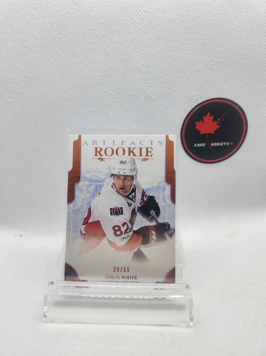 2017-18 Upper Deck Artifacts Rookies Orange /55 Colin White #174 Rookie RC