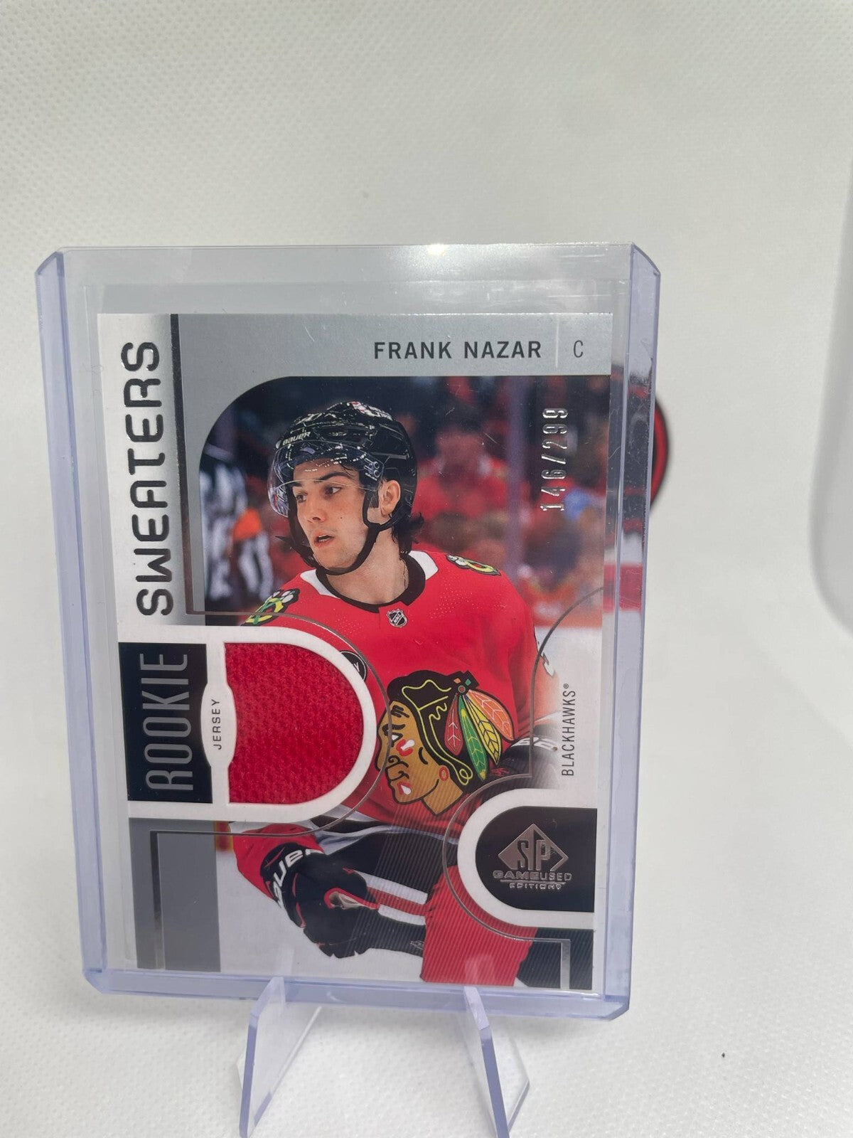 2024-25 UD SP Game Used Rookie Sweaters Jersey #RS-FN Frank Nazar /299 RC SP
