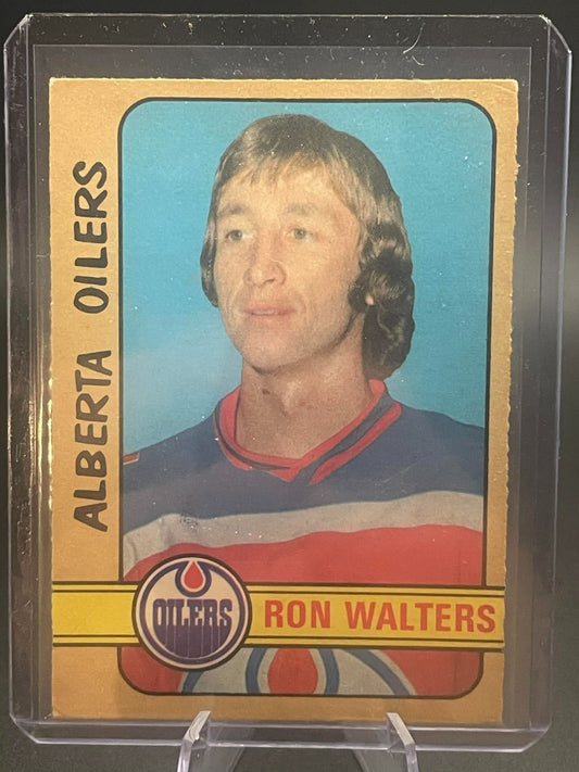 1972-73 O-Pee-Chee set break WHA #301 Ron Walters RC Alberta Oilers REF I
