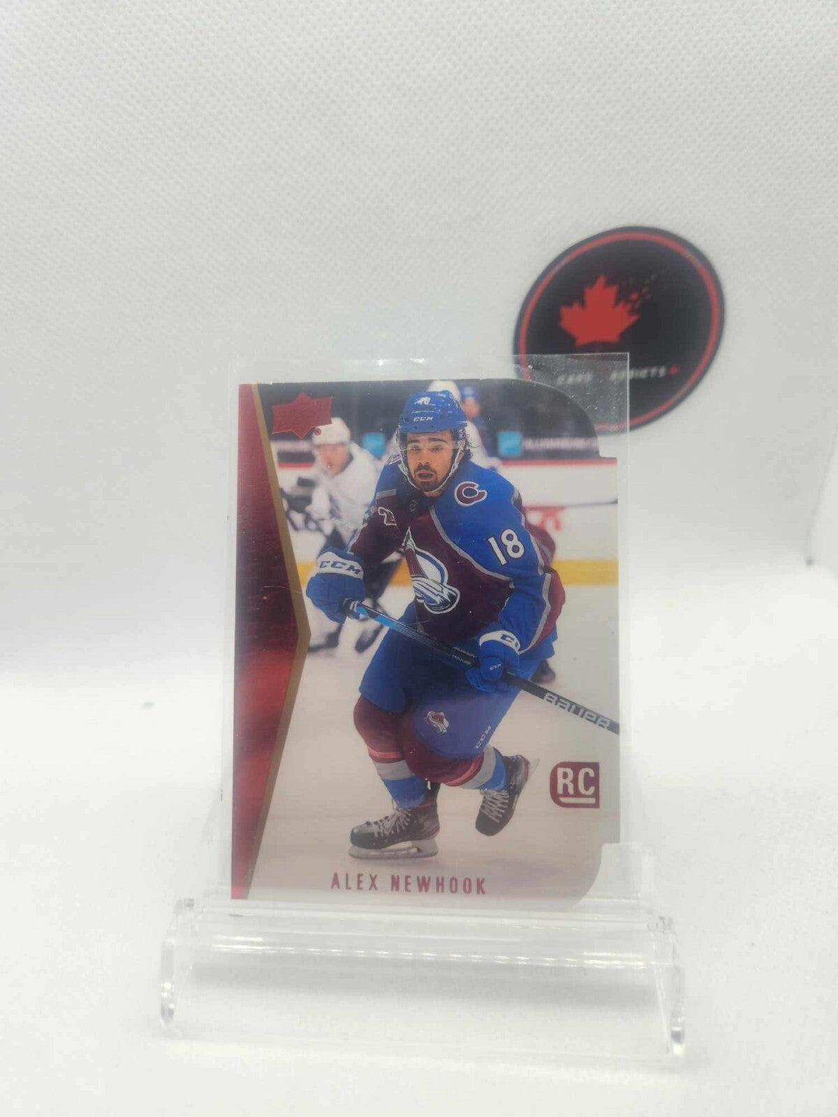 21-22 UD Series 1 Rookie Die Cut Red Alex Newhook # RDT-4
