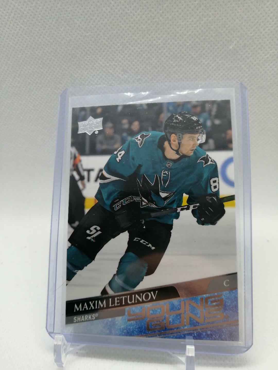 2020 21 YOUNG GUNS RC MAXIM LETUNOV ROOKIE CARD #487