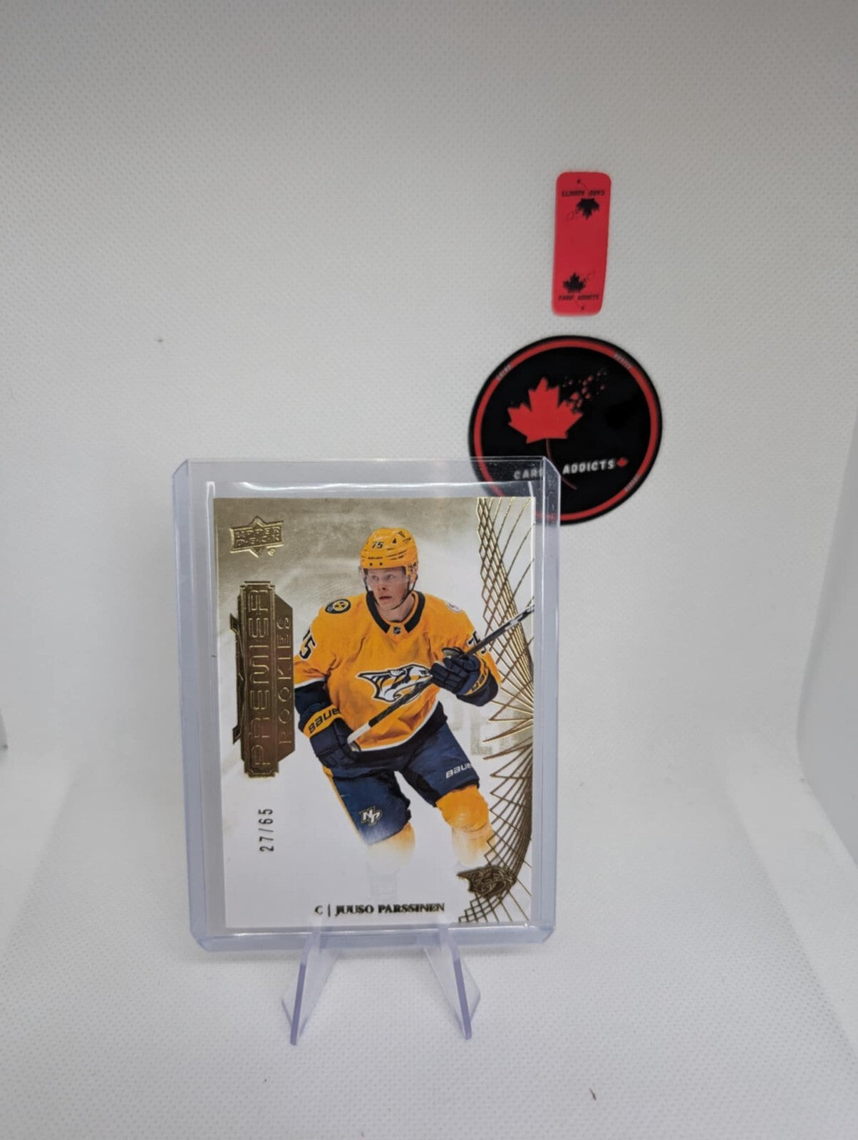 2022-23 Upper Deck Premier Juuso Parssinen Rookie Gold #'D /65 #116