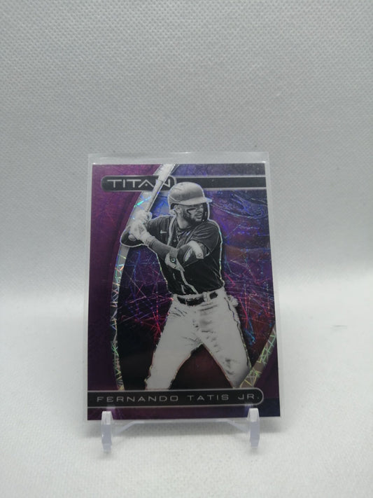 2021 Chronicles Titan Fernando Tatis Jr. Purple Velocity Prizm #12 Padres