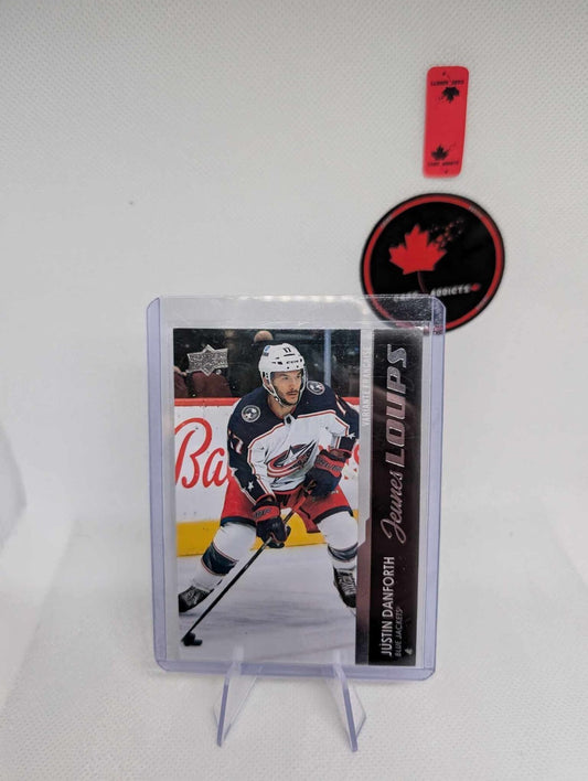 21/22 UD Extended Columbus Blue Jackets Justin Danforth Jeunes Loups Rookie
