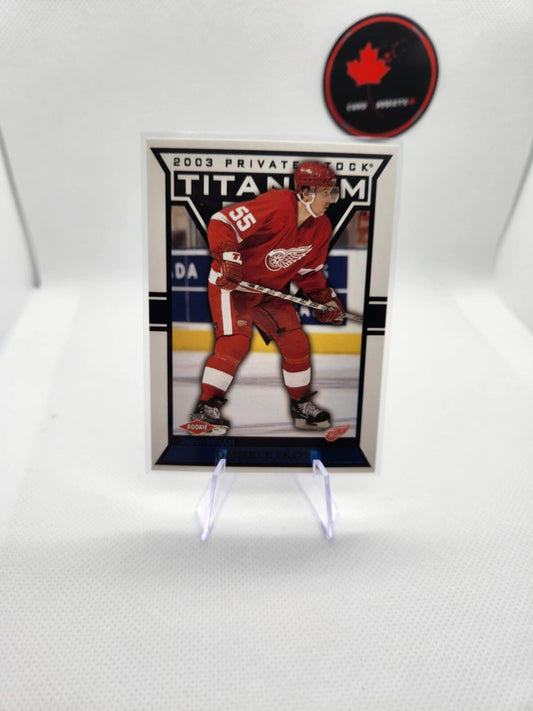 2002-03 Pacific Private Stock Titanium Blue /450 Dmitri Bykov #113 Rookie RC
