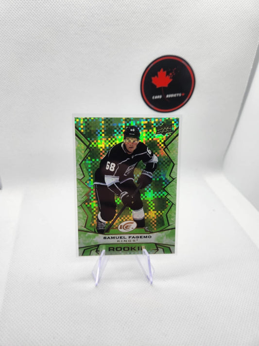 2022-23 Upper Deck Ice Samuel Fagemo Green Rookie RC