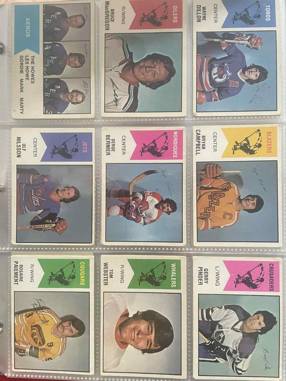 1974-75 OPC WHA Cards Complete Set 66/66 REF I
