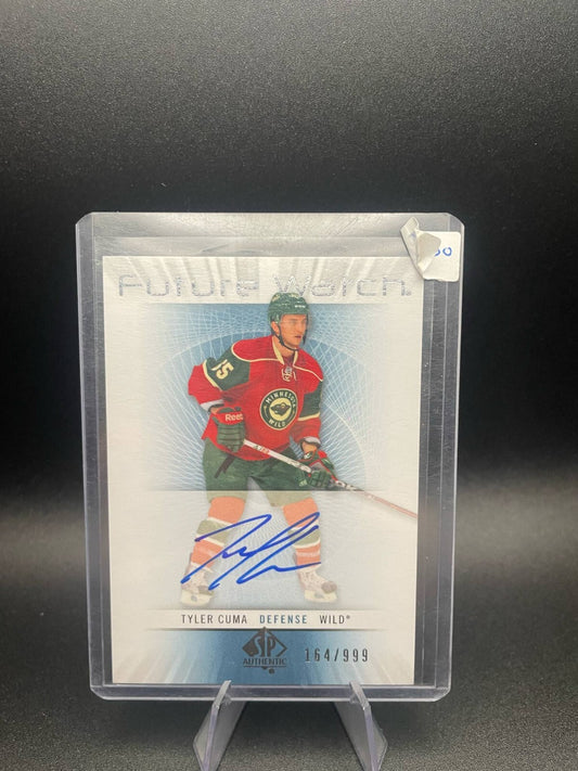 2012-13 SP AUTHENTIC FUTURE WATCH AUTO Tyler Cuma Rookie Auto /999 Minnesota