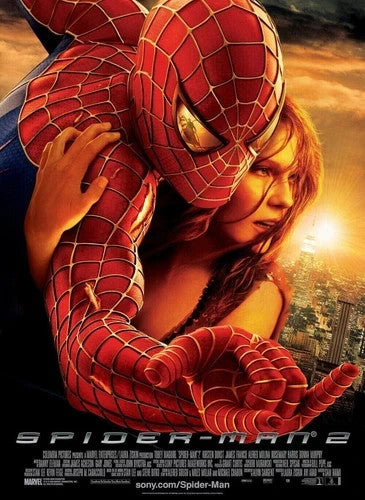 SPIDER-MAN 2 11x17 MOVIE POSTER PRINT Tobey Maguire Sam Raimi Marvel Art