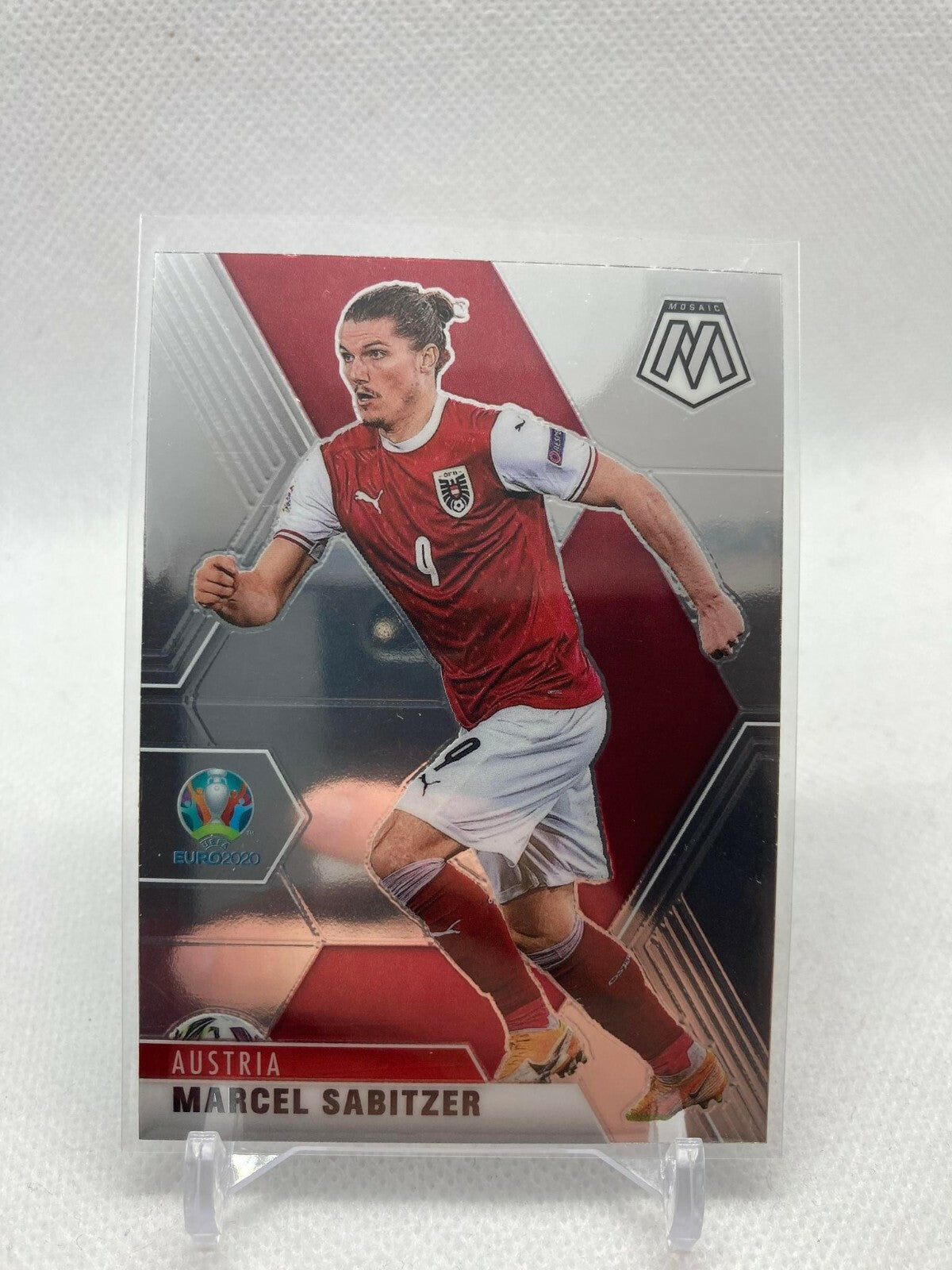 2021 Panini Mosaic #2 Marcel Sabitzer Silver Prizm Austria