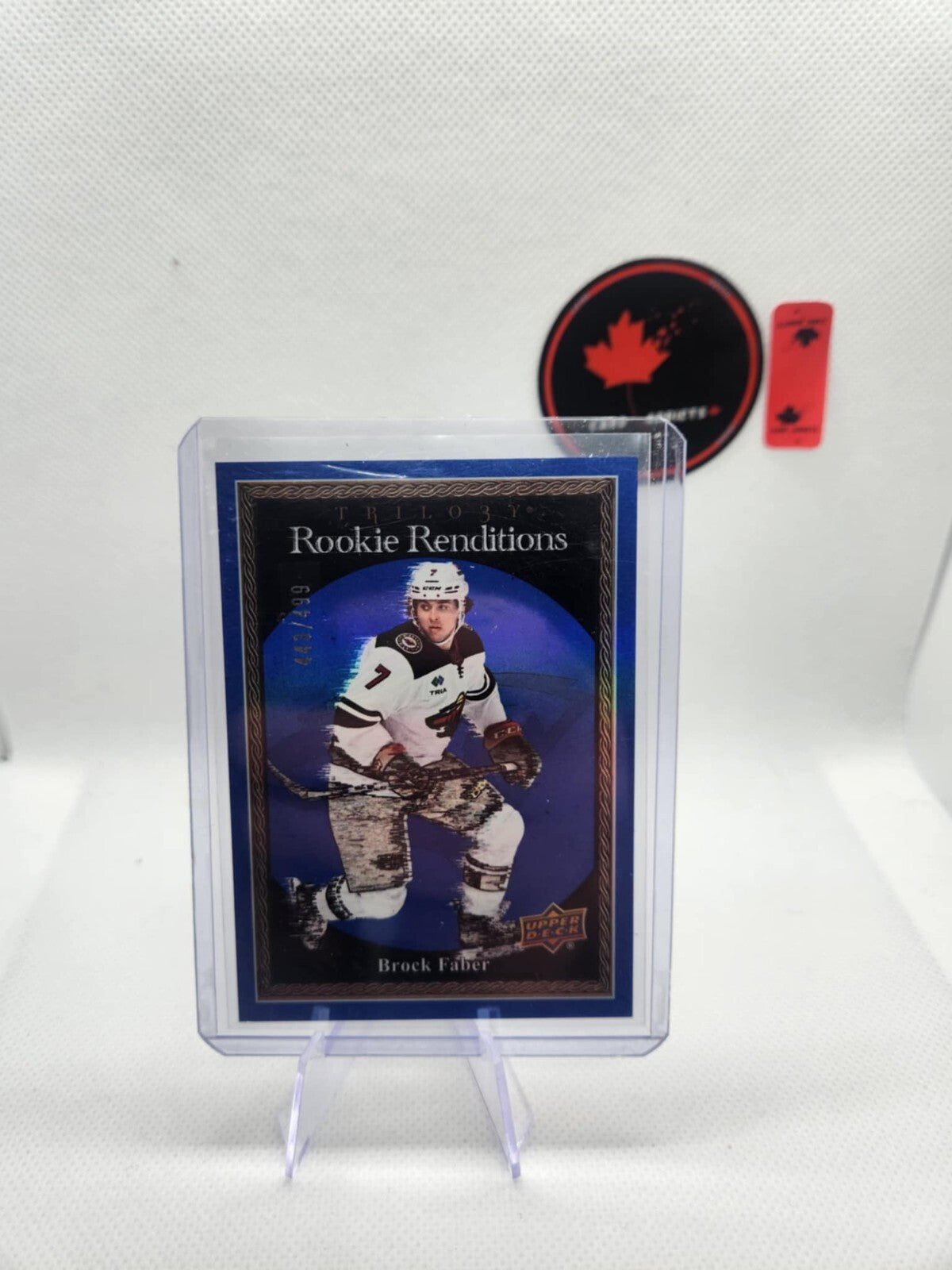2023-24 Upper Deck Trilogy #RR-3 Brock Faber Rookie Renditions Blue #/499