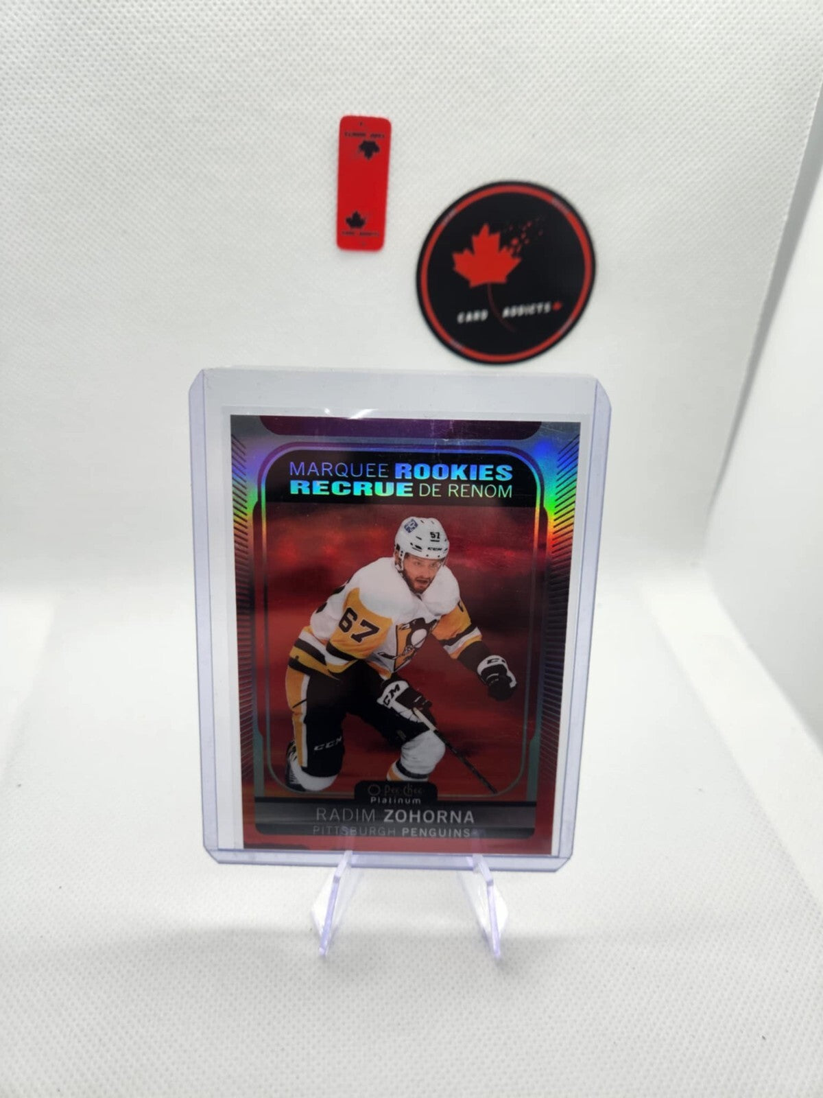 2021-22 O Pee Chee Platinum Sunset Marquee Rookie 230 Radim Zohorna Penguins