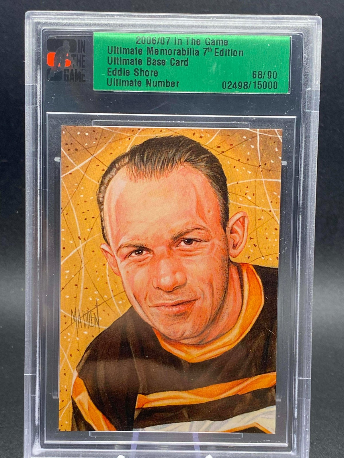 2006 IN THE GAME ULTIMATE MEMORABILIA EDDIE SHORE BASE CARD /90