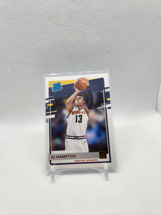 2020-21 Panini Donruss Basketball Rated Rookie RJ Hampton Denver Nugget