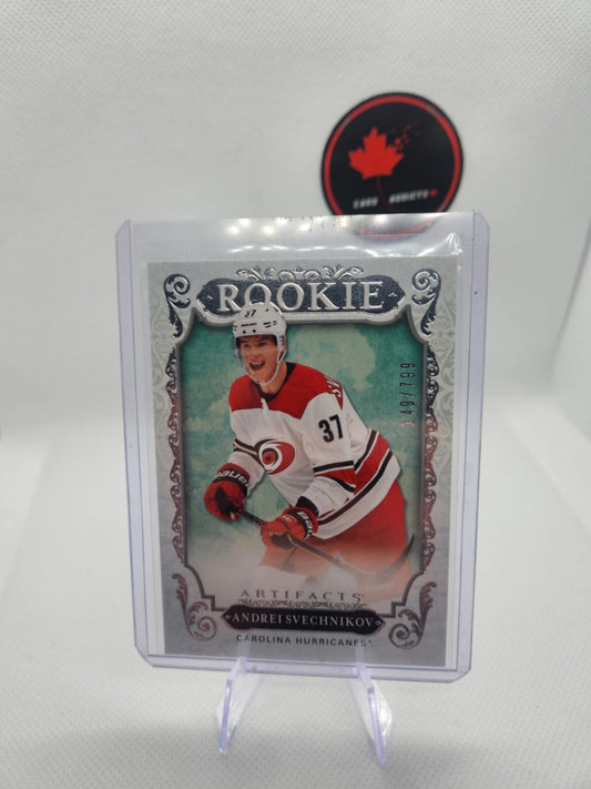 2018-19 Upper Deck Artifacts Andrei Svechnikov Rookie /799 #RED186