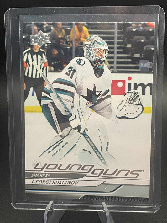24/25 UD SERIES 2 GEORGI ROMANOV YOUNG GUNS RC SP ROOKIE #457
