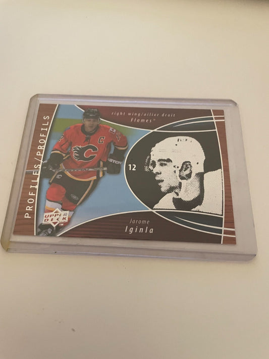 2008-09 McDonald's Upper Deck Profiles Jarome Iginla Calgary Flames REF IJ