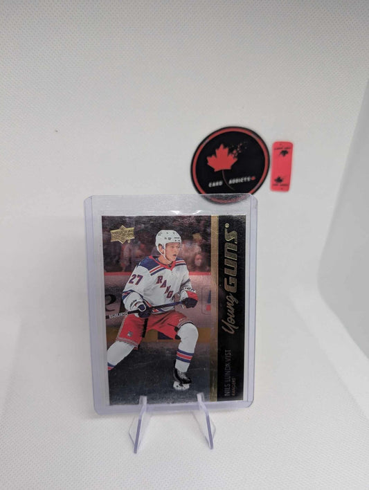 2021-22 Upper Deck Series 2 #456 Nils Lundkvist Young Guns Silver Foil Rookie