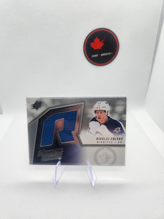 2015-16 UPPER DECK UD SPX NIKOLAJ EHLERS SPXR-NE ROOKIE FABRIC JERSEY RC