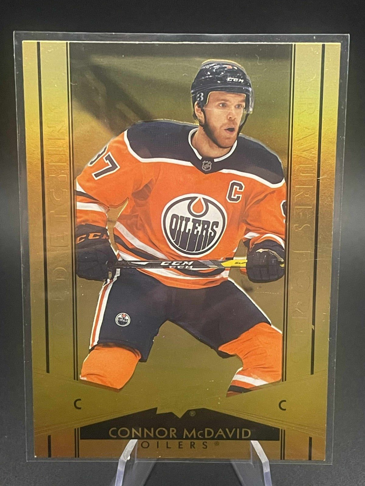 2021-22 Upper Deck Tim Hortons CONNOR McDAVID Gold Etchings #G-1 Oilers