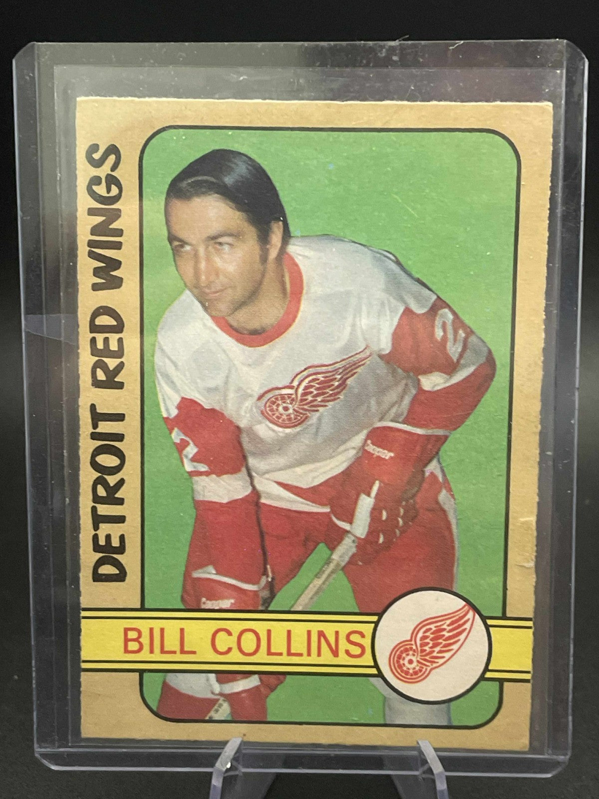 1972-73 BILL COLLINS #265 EX OPC SCARCE Hi # Det. Red Wings Great Shape!