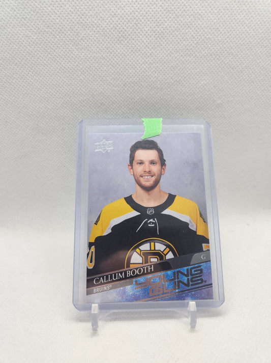 2020-21 Upper Deck extended Young gun rookie card # 704 Callum Booth