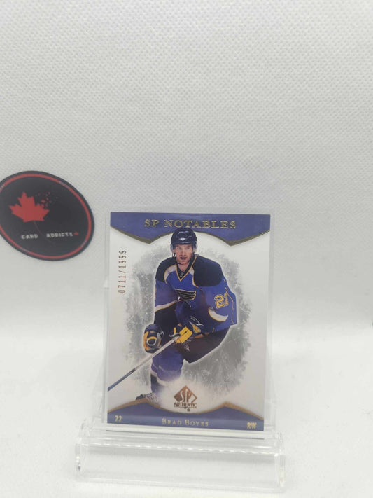 2007-08 SP AUTHENTIC SP NOTABLES BRAD BOYES /1999 ST. LOUIS BLUES #109