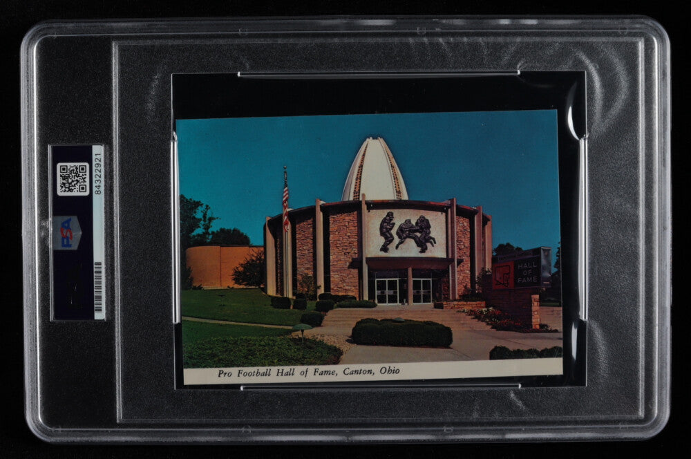 Jim Parker Signed Hall Of Fame Postcard (PSA Encapsulated)