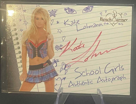 Benchwarmer 2006 School Girls GOLD Autograph Card 57 Katie Lohmann
