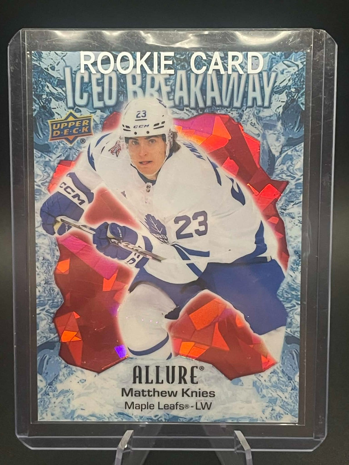 2023 Upper Deck Matthew Knies Iced Breakaway Red /99 #IB-24 🏒🥅⭐ Rookie