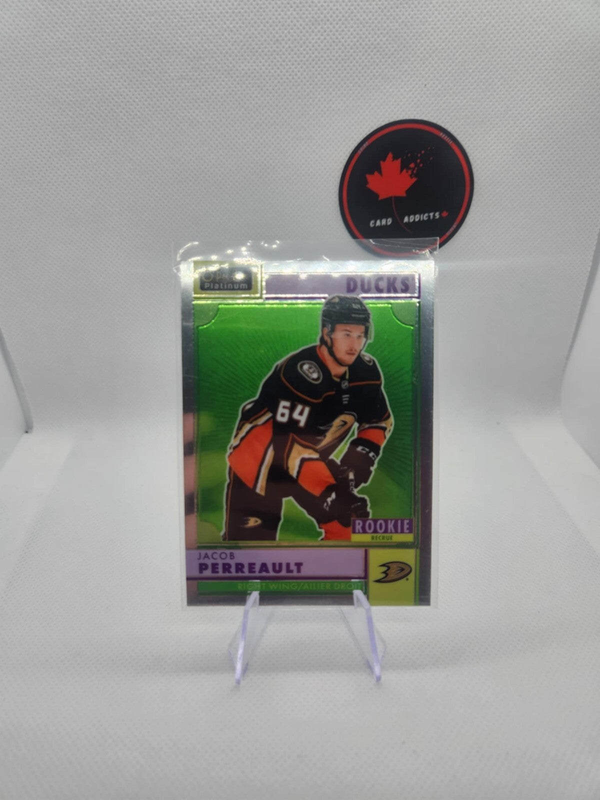 2022-23 O-Pee-Chee Platinum Retro Rainbow Jacob Perreault RC #R-74
