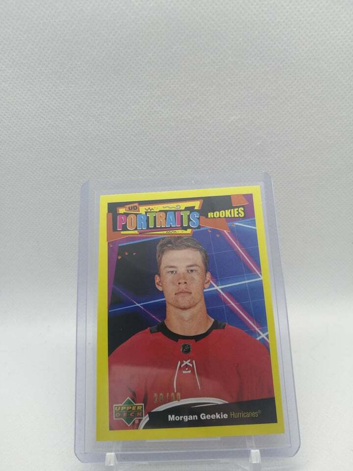 2020-21 Upper Deck UD Portraits Rookies Gold #/99 Morgan Geekie