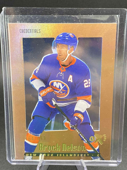 Brock Nelson 2023-24 SkyBox EX-2000 Credentials /499 #17 New York Islanders