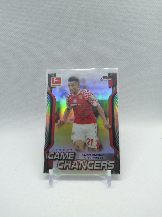 2020-21 Topps Finest Bundesliga Karim Onisiwo Game Changers FSV Mainz #FG-KO