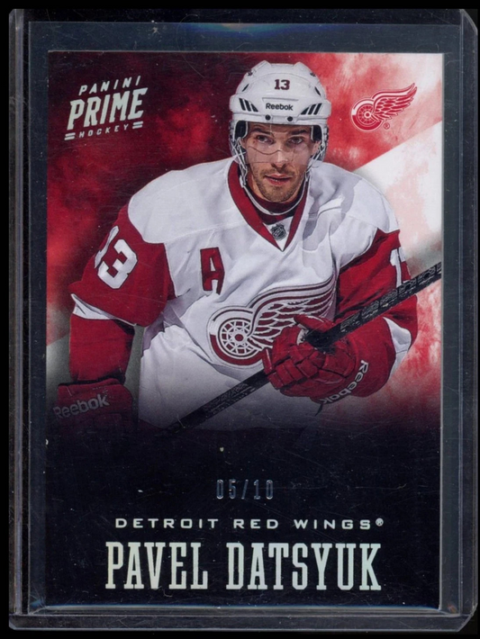 2012 PANINI PRIME #18 PAVEL DATSYUK HOLOSILVER /10 RARE