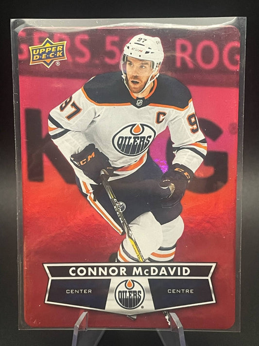 2021-22 Upper Deck Tim Hortons Red Die-Cut Connor Mcdavid #DC-21 Oilers SP