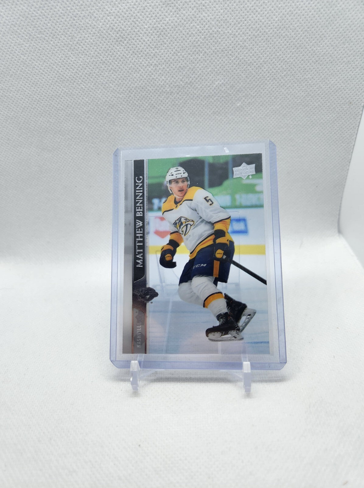 UD 2020-21 MATTHEW BENNING CLEAR CUT HOCKEY CARD #575 NASHVILLE PREDATORS